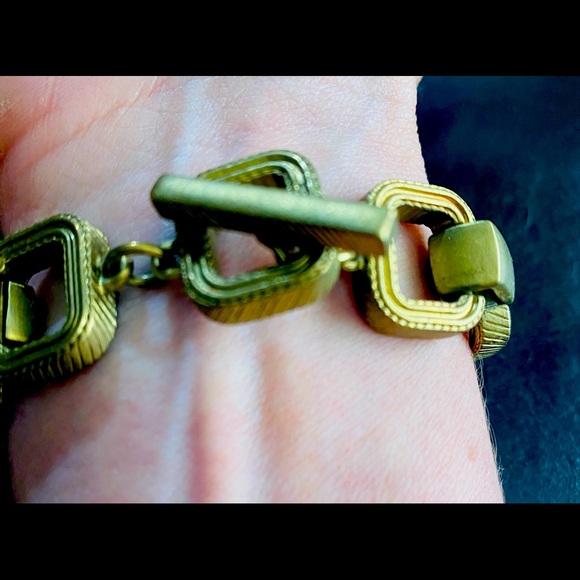 Chunky brass link bracelet - Picture 1 of 3